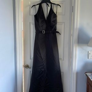 Black evening dress.